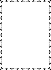 vector frames black on a white background