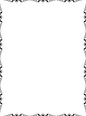 vector frames black on a white background