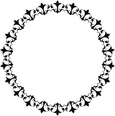 vector frames black on a white background