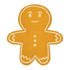 gingerbread, christmas festival, cartoon icon
