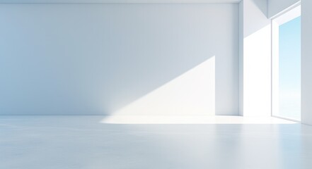 An Empty Room with White Walls and a Window