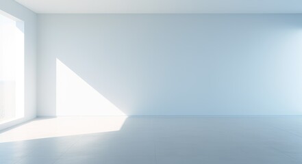 An Empty Room with White Walls and a Window