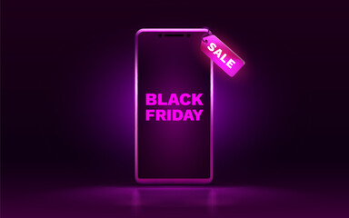 Black Friday big sale, offer day banner, promotion percentage. Vector illustration