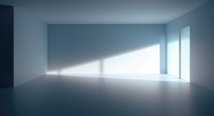 An Empty Room Bathed in Soft Sunlight