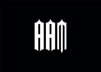 AAM initial monogram letter business logo
