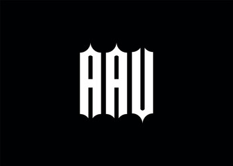 AAU initial monogram letter business logo