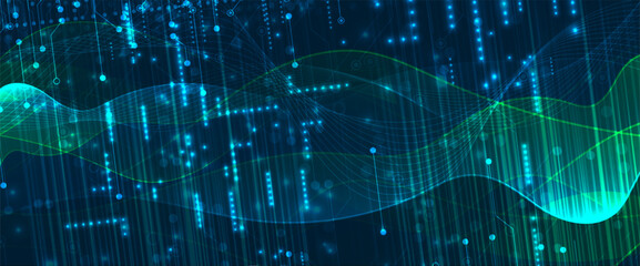 Technology abstract futuristic science background for internet business.