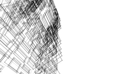 Modern building architectural concept design 