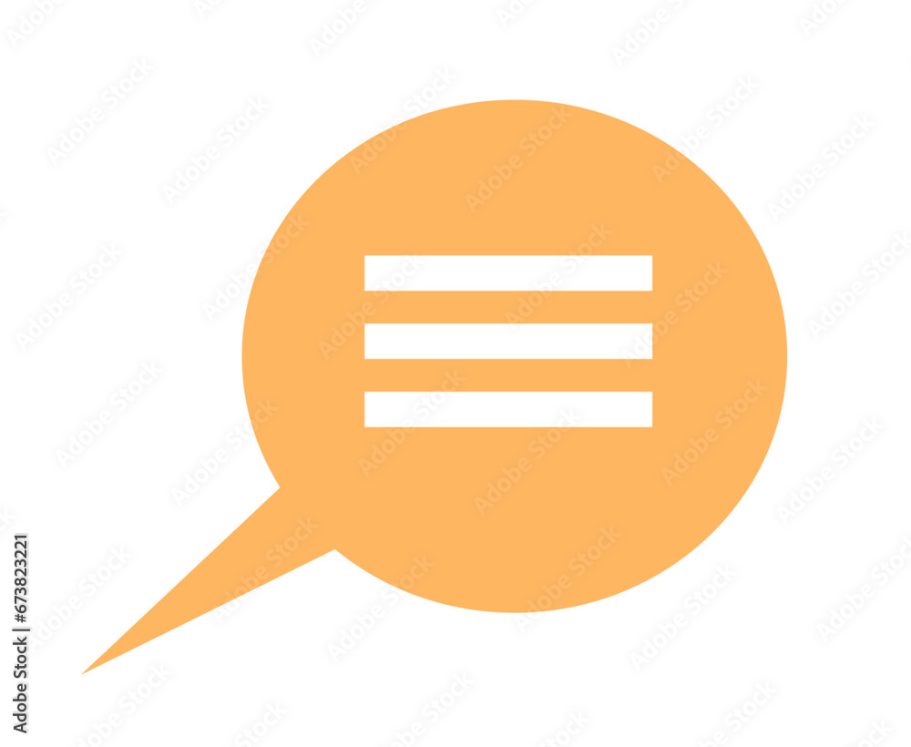 Poster speech cloud text 2d cartoon object. message announcement, dialog box isolated vector item white bac