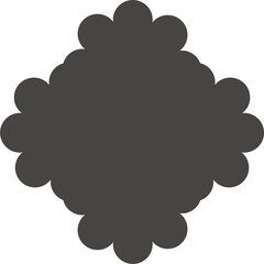 Islamic frame shape. Ramadan window with ornament. Oriental decoration design. Arabian traditional glyph element