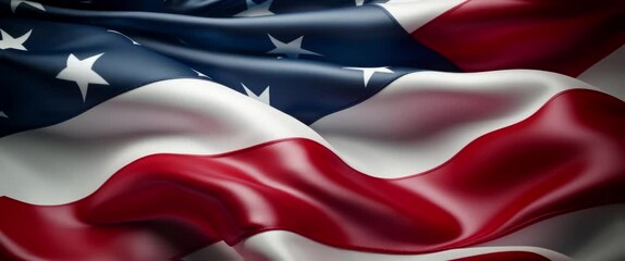 Anamorphic video Independence day of America. 4th july independence day background. Happy Independence day celebrations flag background. - Powered by Adobe