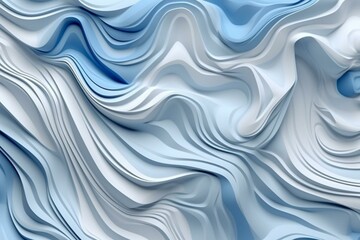 Background with swirling white and blue colors. Generative AI