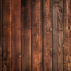 Fondo con detalle y textura de varios tablones de madera con vetas y nudos, con tonos marrones