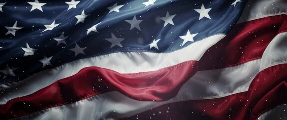 Anamorphic video Independence day of America. 4th july independence day background. Happy Independence day celebrations flag background. - Powered by Adobe