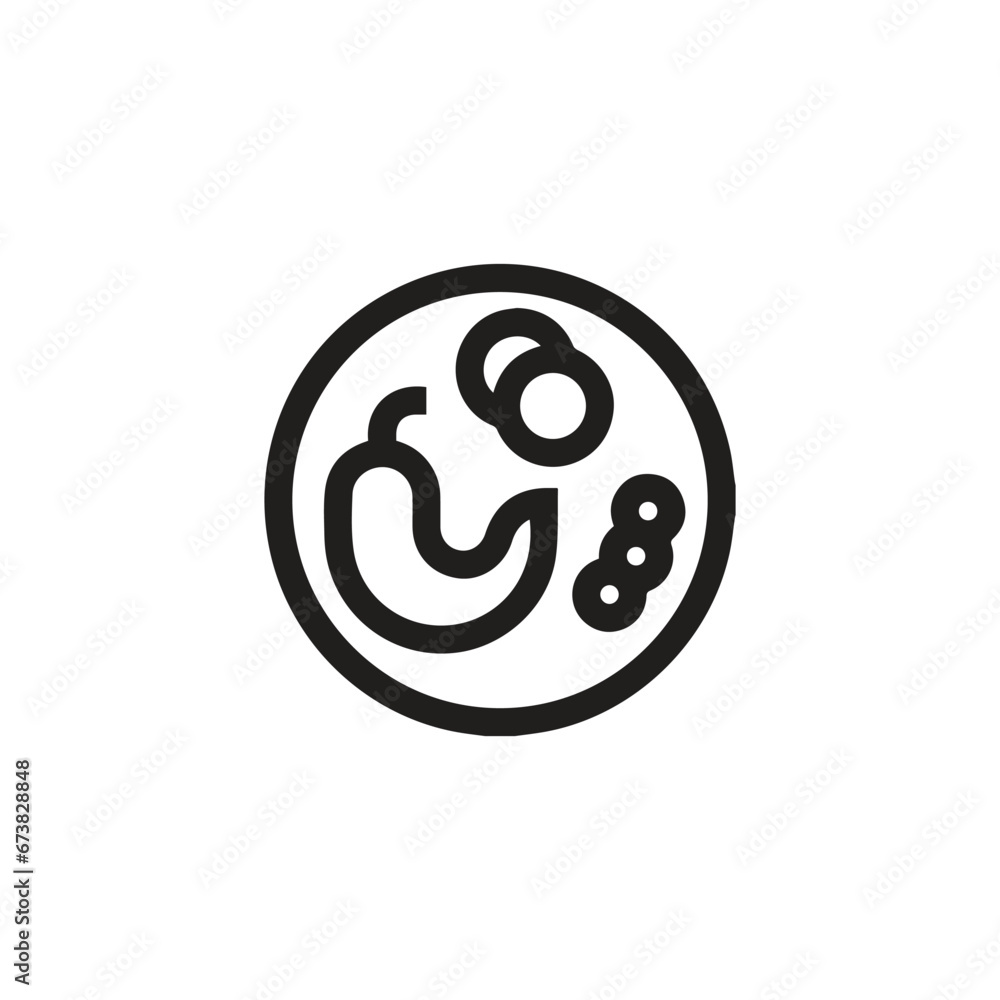Poster vegetables icon vector. linear style sign for mobile concept and web design. vegetables symbol illus