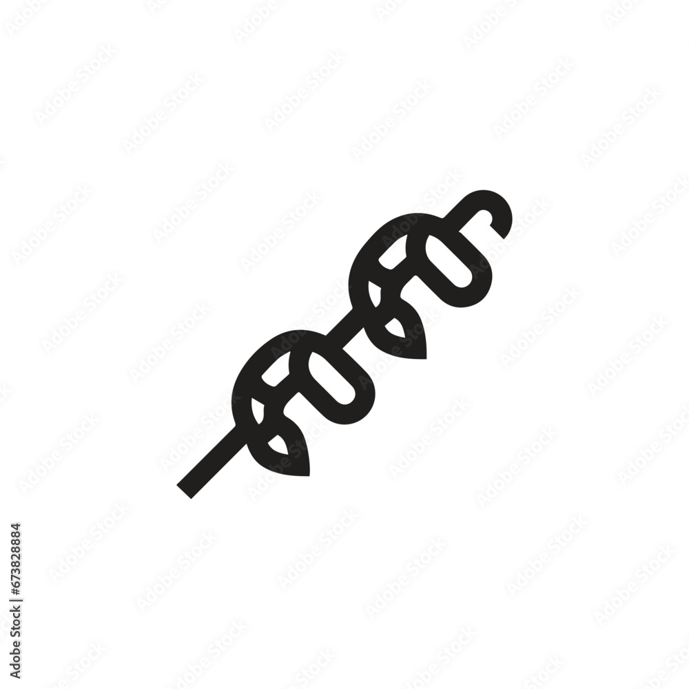 Poster shrimp icon vector. linear style sign for mobile concept and web design. shrimp symbol illustration.