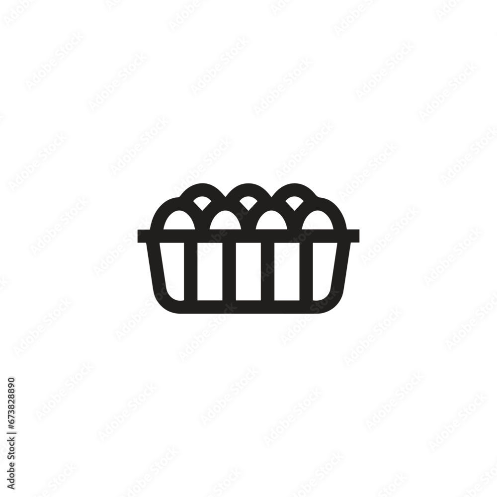 Poster chips icon vector. linear style sign for mobile concept and web design. chips symbol illustration. p