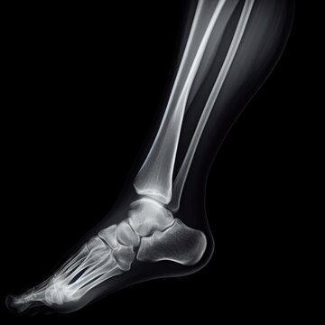 x ray of human knee and foot