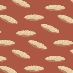 Seamless pattern texture with bread