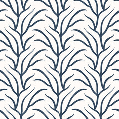 Monochrome Seamless pattern with a simple abstract drawing. Vector illustration.