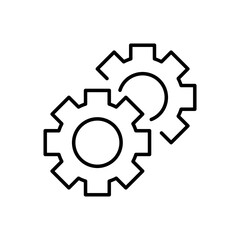 gear icon. outline icon