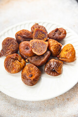 fig dried fruit smoked meal eating cooking food snack on the table copy space food background rustic top view