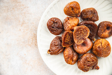 fig dried fruit smoked meal eating cooking food snack on the table copy space food background rustic top view