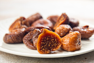 fig dried fruit smoked meal eating cooking food snack on the table copy space food background rustic top view