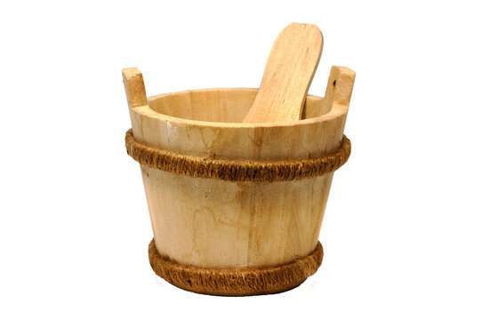 wooden sauna bucket insolated
