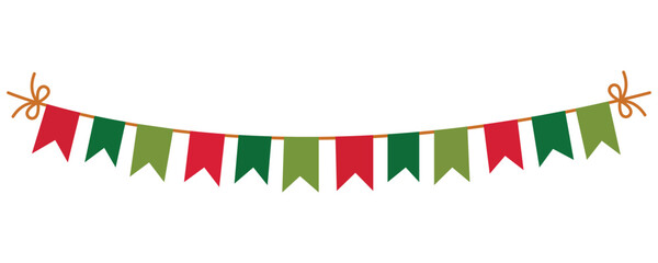 Obraz premium Christmas elements for decoration in a Christmas party on the new year 
