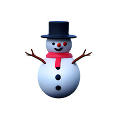 snowman with hat