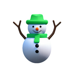 snowman with hat