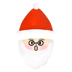 santa claus christmas cartoon watercolor