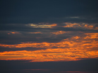 空　夕焼け雲