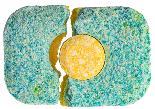 solid tablet for washing dishes in a dishwasher