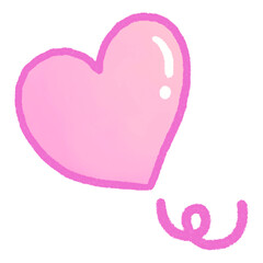 Heart cartoon icon