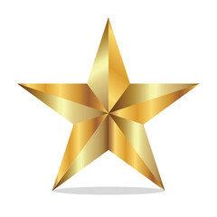 Golden Star vector.