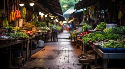 local market at Thailand.