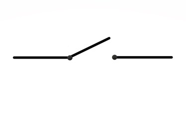 Symbol of a switch in the electronic diagram