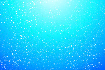 Blue Ocean Background Sea Sky Gradient Underwater Submarine Water Sparkle Texture Bright Light Wallpaper Vector Illustration for Text Relaxation Travel Christmas Snowy Design