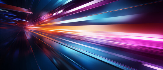 Abstract background with colorful wave and light lines - speed and technology theme