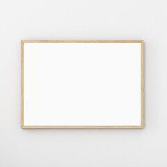 Obraz premium Wood frame mockup horizontal A4, Christmas frame mockup 