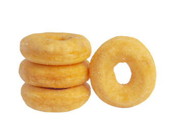 Donuts cake bakery sprinkled with sugar isolated