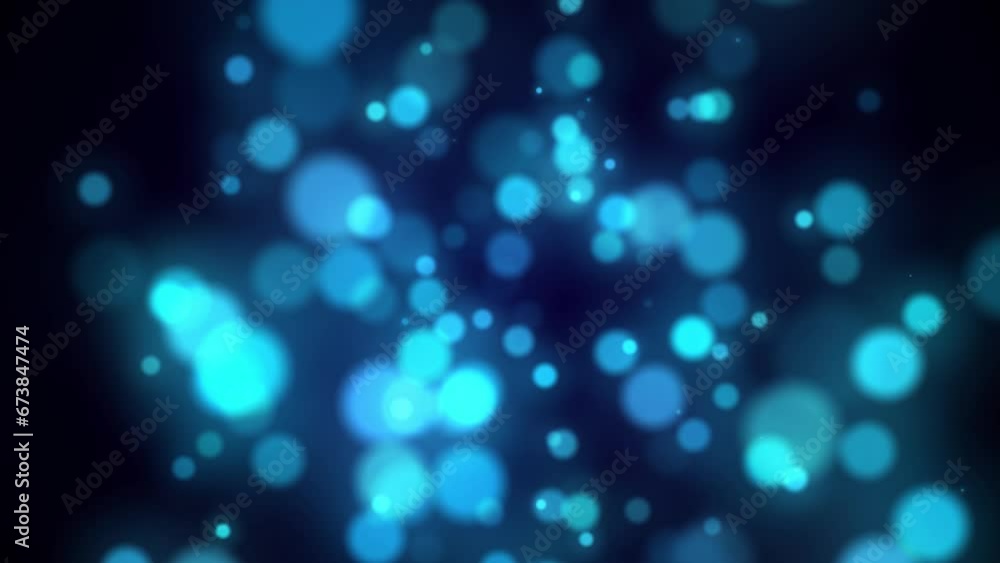 Poster seamless loop circle bokeh lights background. defocused of light leak flares. abstract mesh backgrou