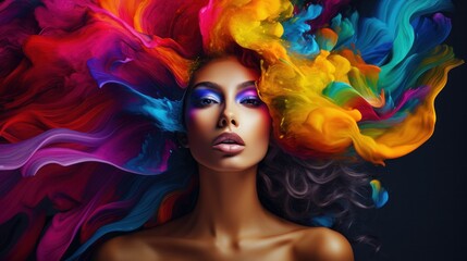 Obraz na płótnie Canvas When bold colors are at the forefront of a creative image, it produces an array of emotions for the viewer. Color plays a strong role in our visual marketing world, and its power is unmatched. 