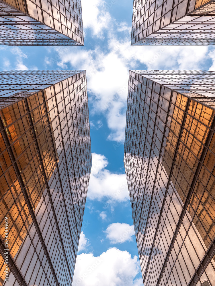 Poster exterior of modern architecture. building abstract background