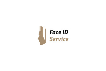 Template logo design solution for face id service