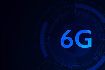 concept of technology 6G mobile network , New generation telecommunication , high-speed mobile Internet,	
