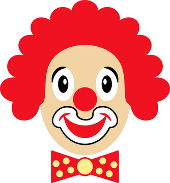 Clown face illustration