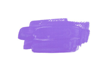 Purple pastel watercolor blush isolated on transparent background.